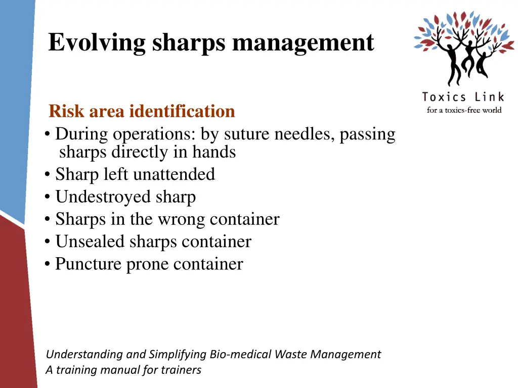 evolving sharps management