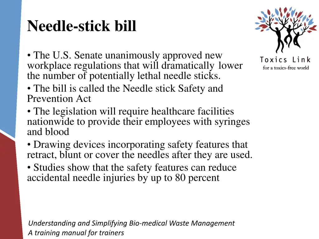 needle stick bill