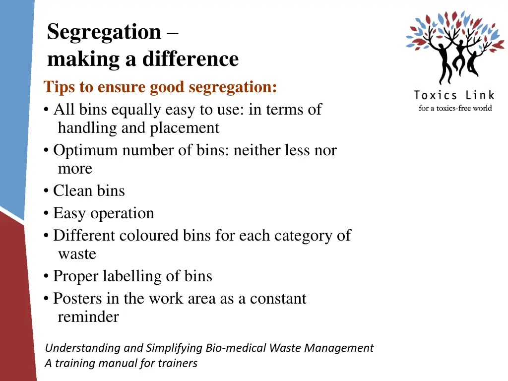 segregation making a difference tips to ensure