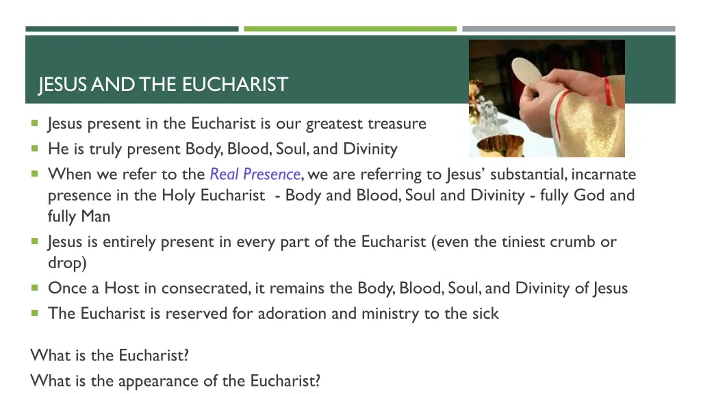 jesus and the eucharist