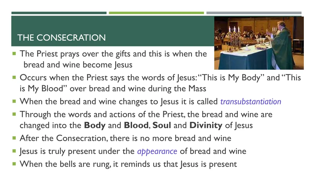 the consecration