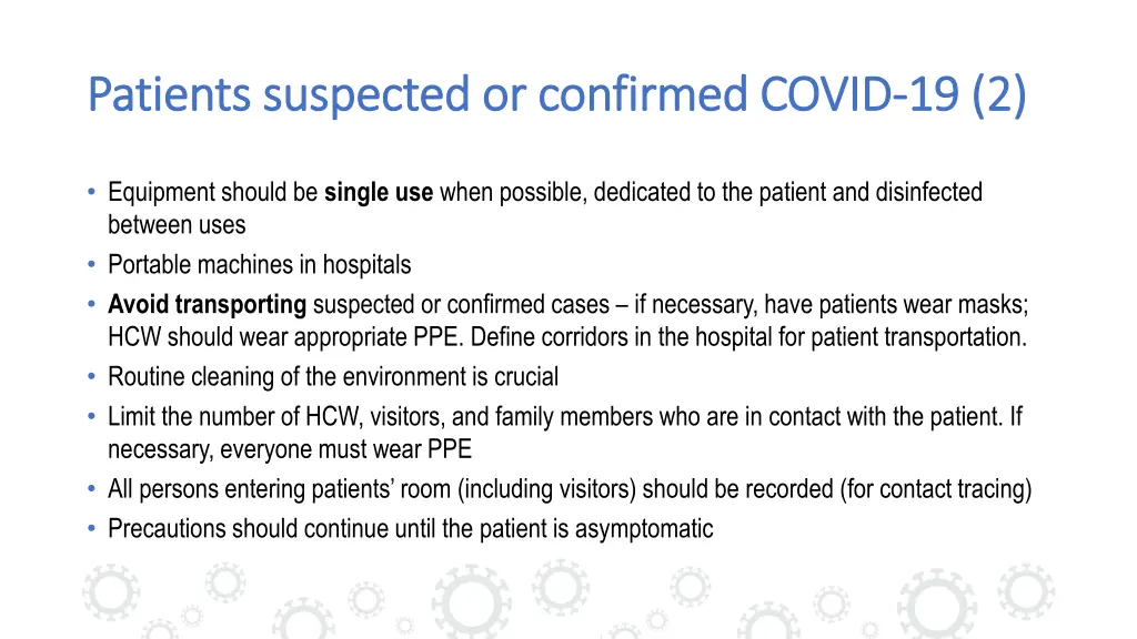 patients suspected or confirmed covid patients 1