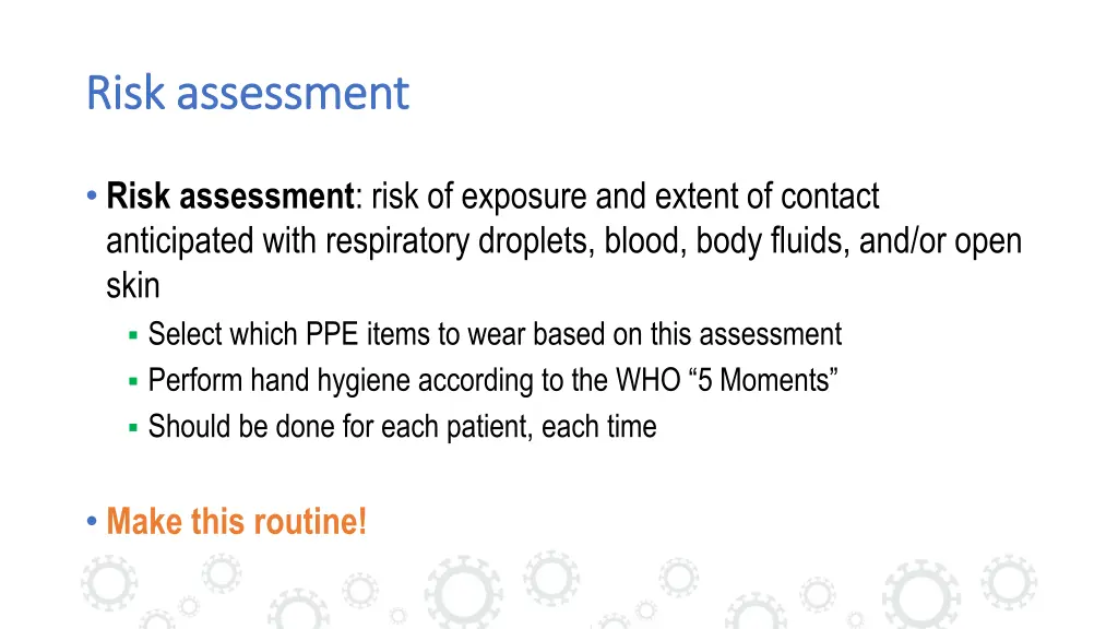 risk assessment risk assessment