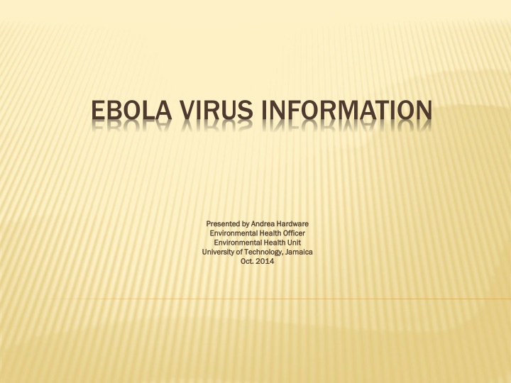 ebola virus information