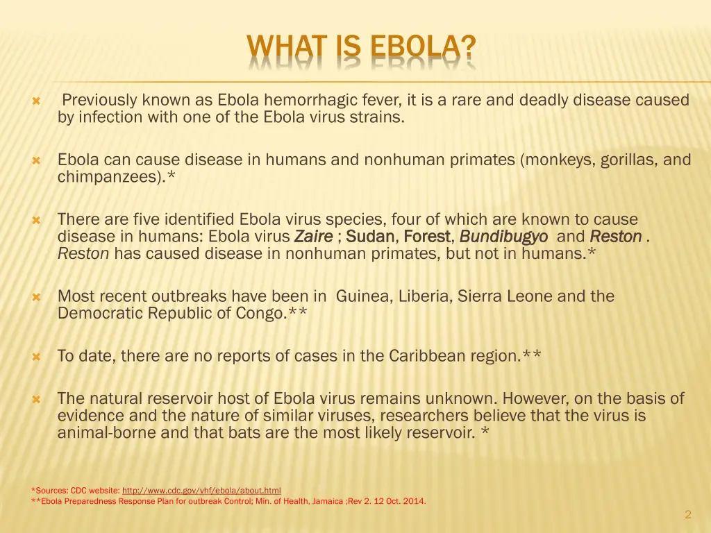 what is ebola