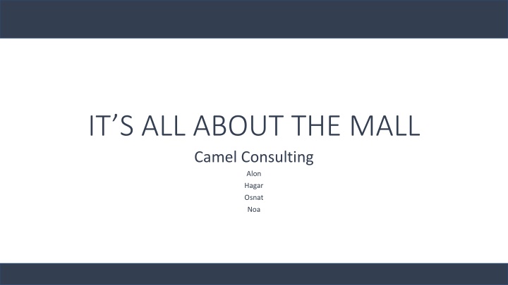 it s all about the mall camel consulting alon