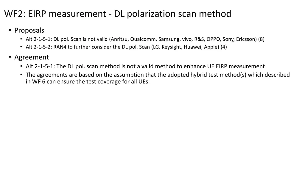 wf2 eirp measurement dl polarization scan method