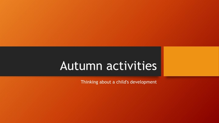 autumn activities