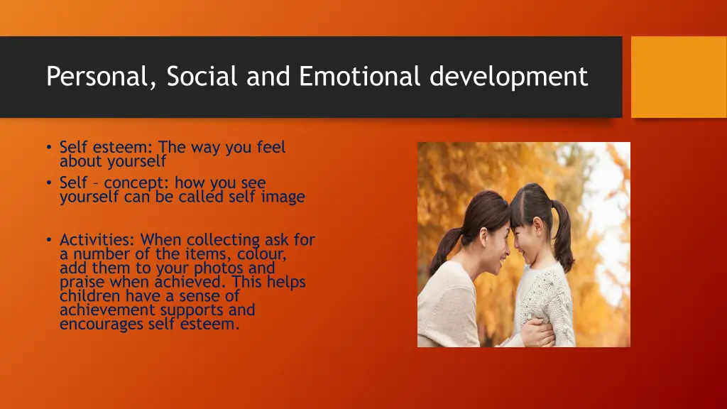 personal social and emotional development