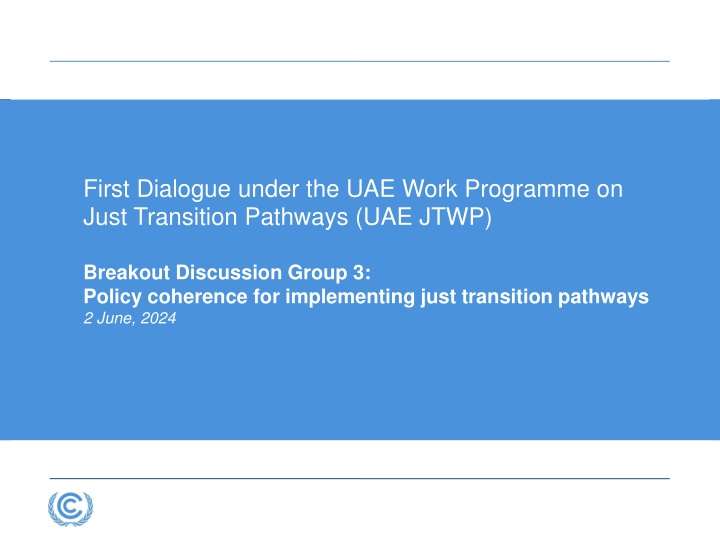 first dialogue under the uae work programme