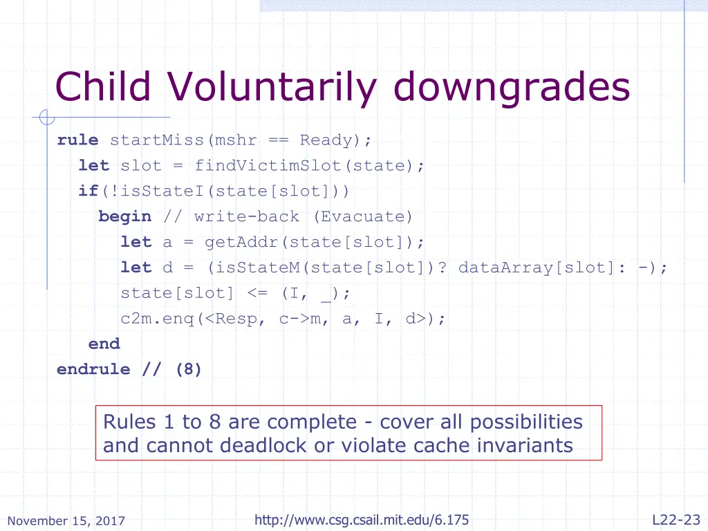 child voluntarily downgrades