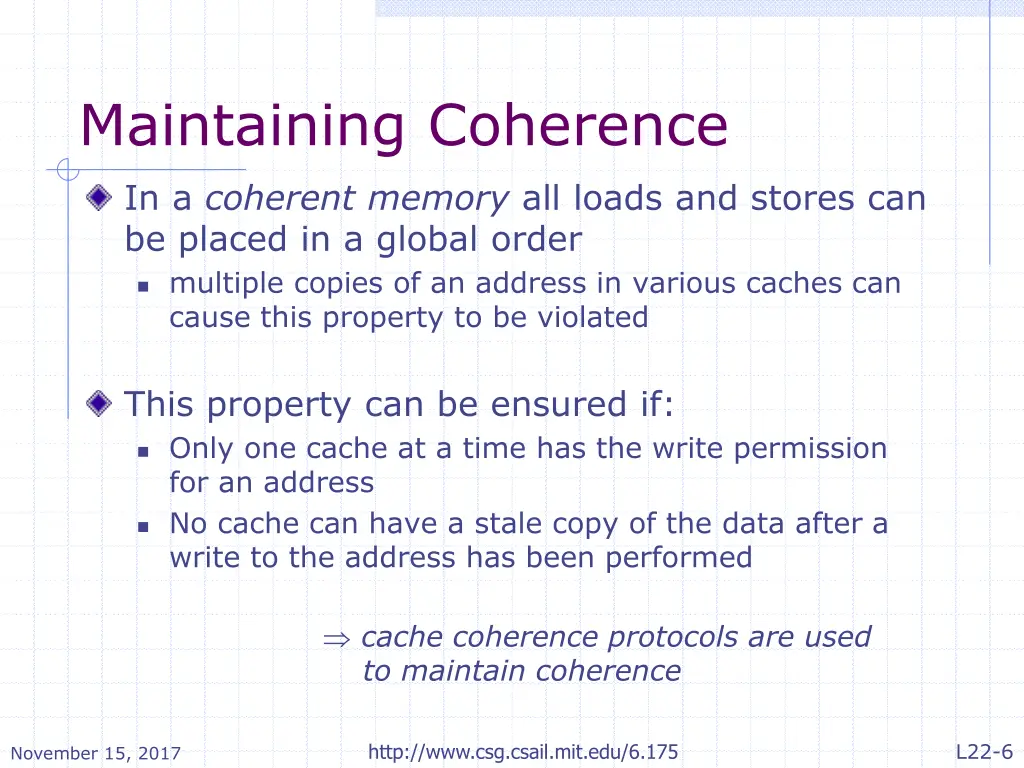 maintaining coherence