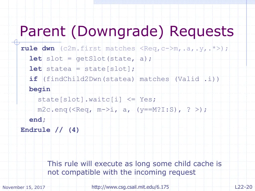 parent downgrade requests