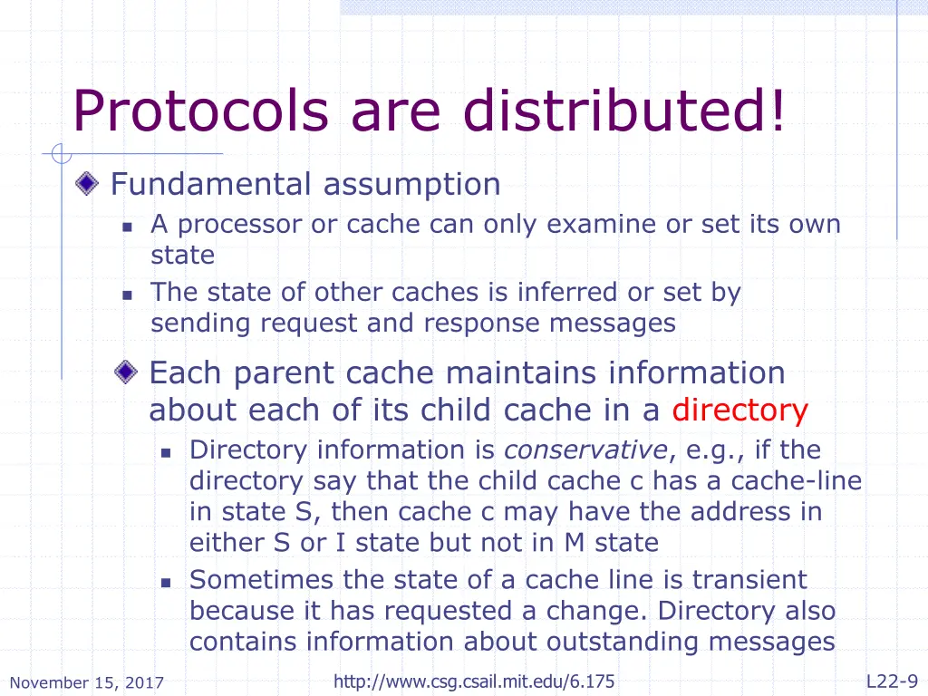 protocols are distributed