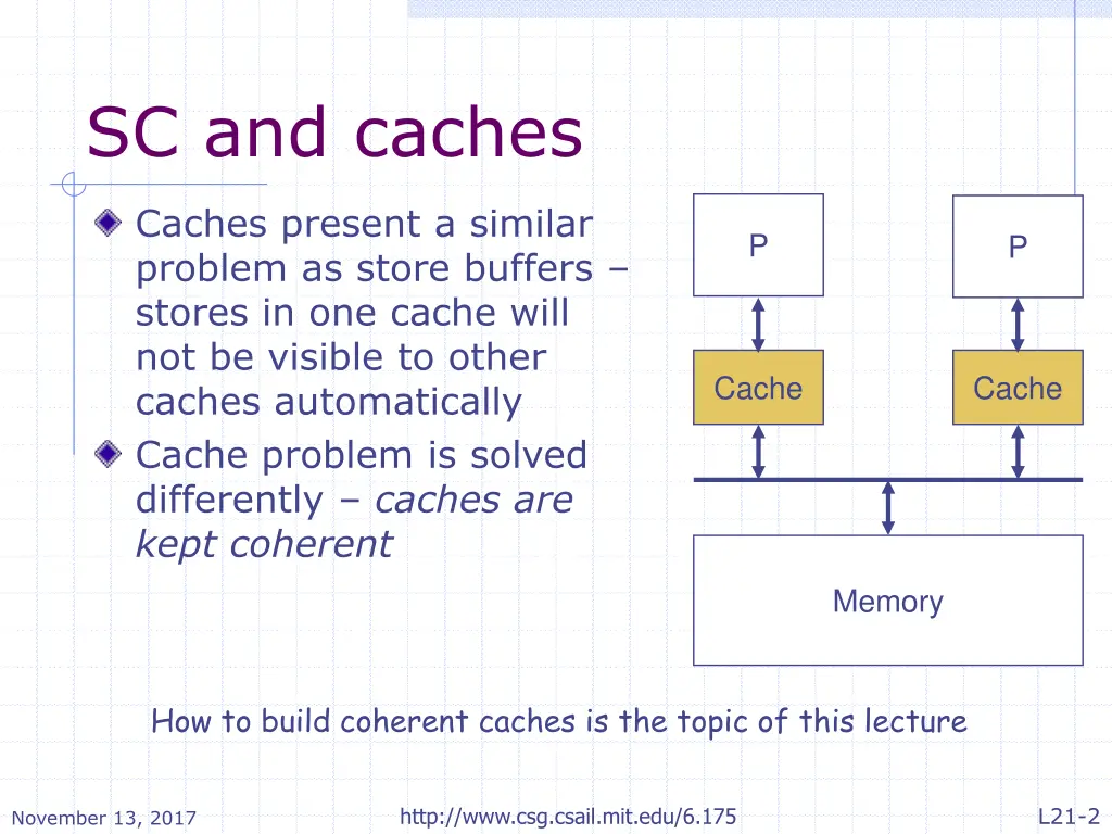 sc and caches