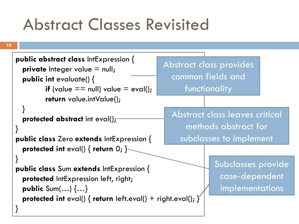 abstract classes revisited