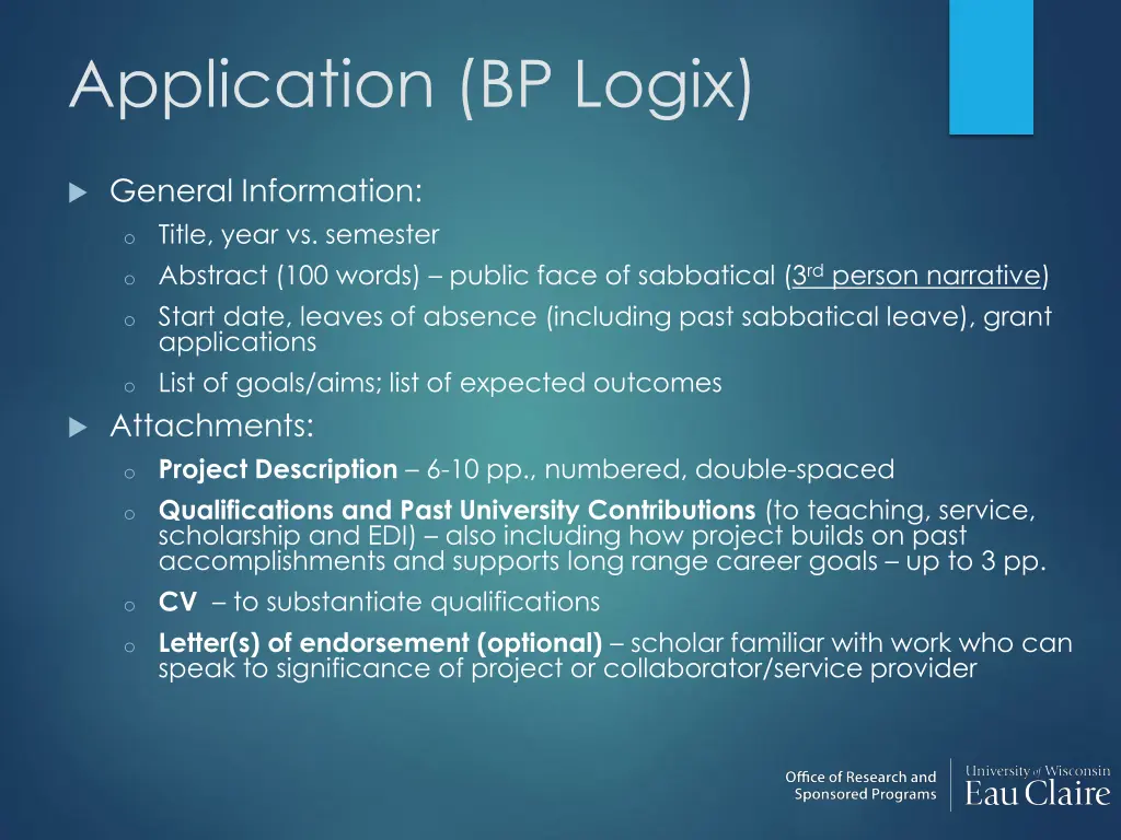 application bp logix