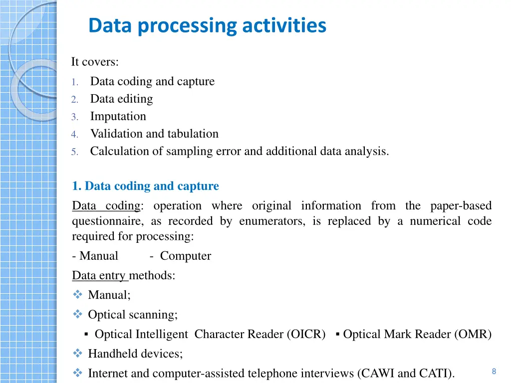 data processing activities