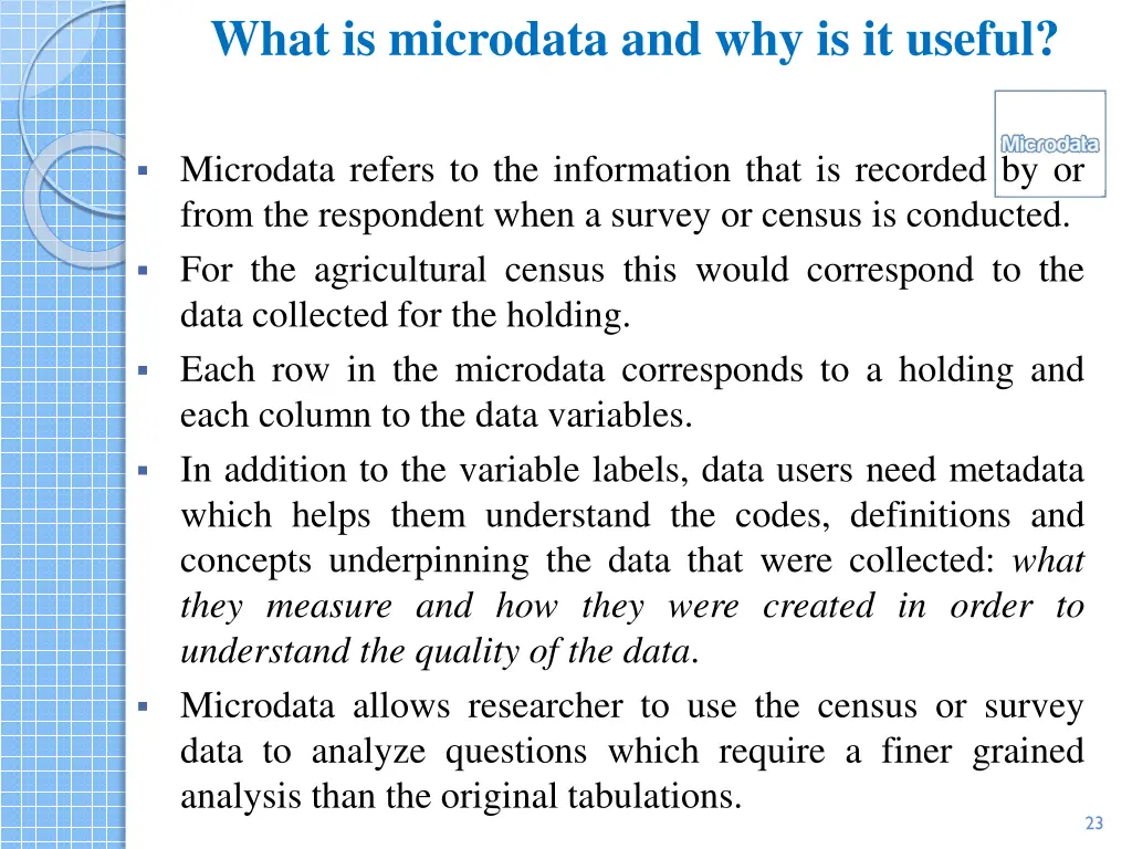 what is microdata and why is it useful