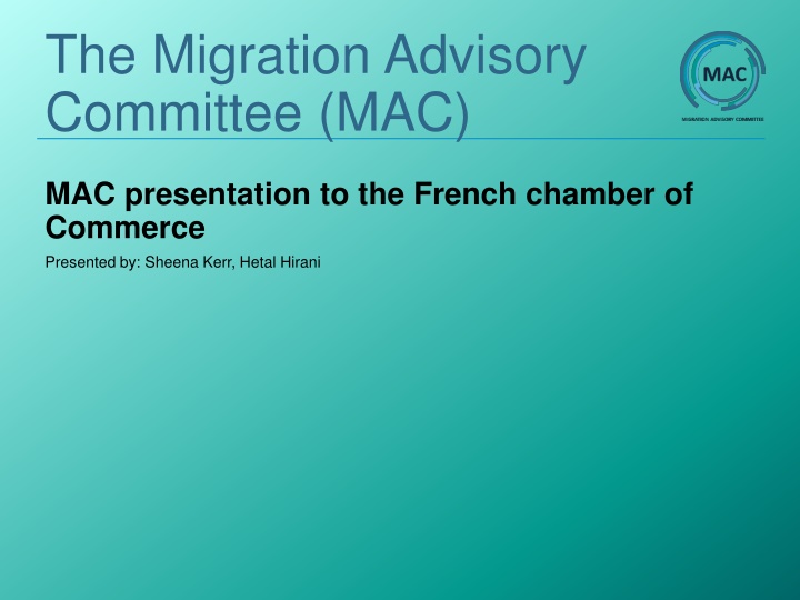 the migration advisory committee mac