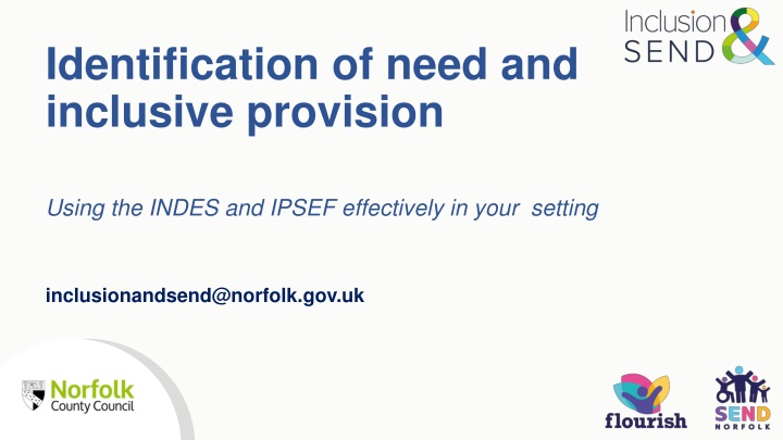 identification of need and inclusive provision