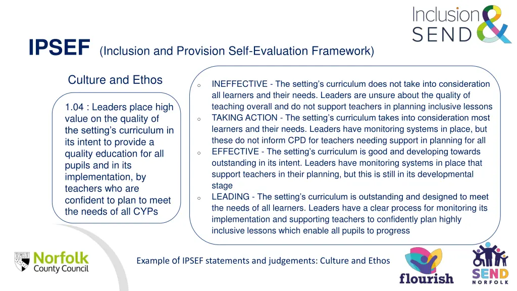 ipsef inclusion and provision self evaluation 1