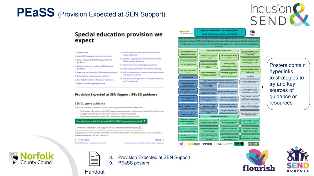 peass provision expected at sen support