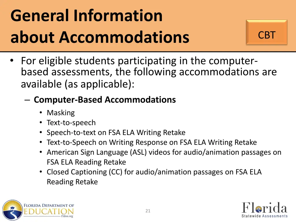 general information about accommodations 1