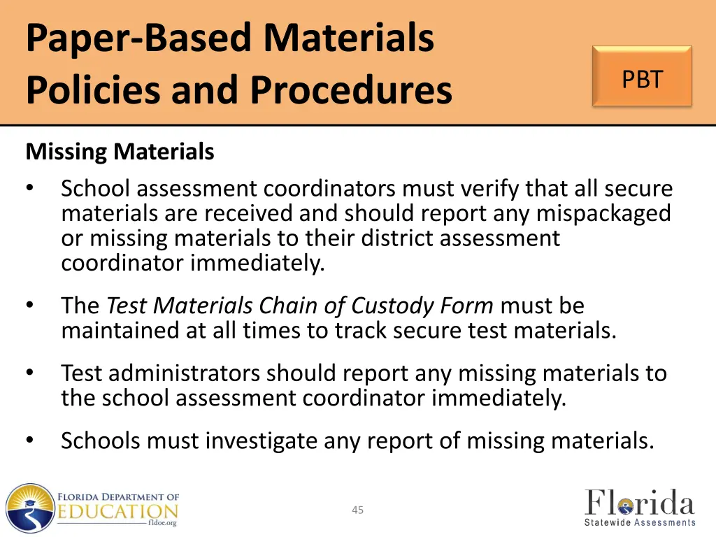 paper based materials policies and procedures 2