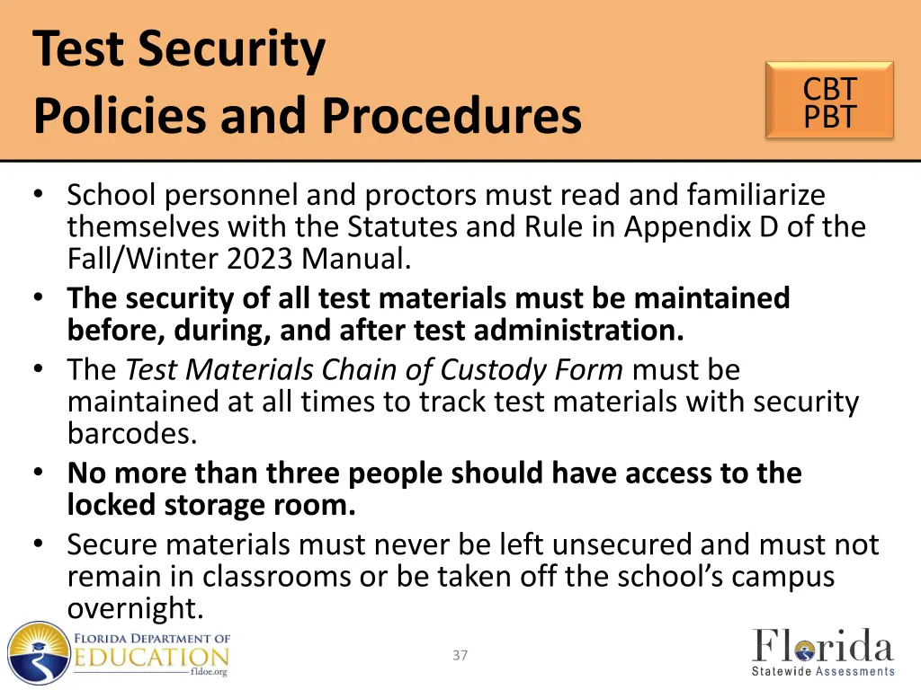 test security policies and procedures 2