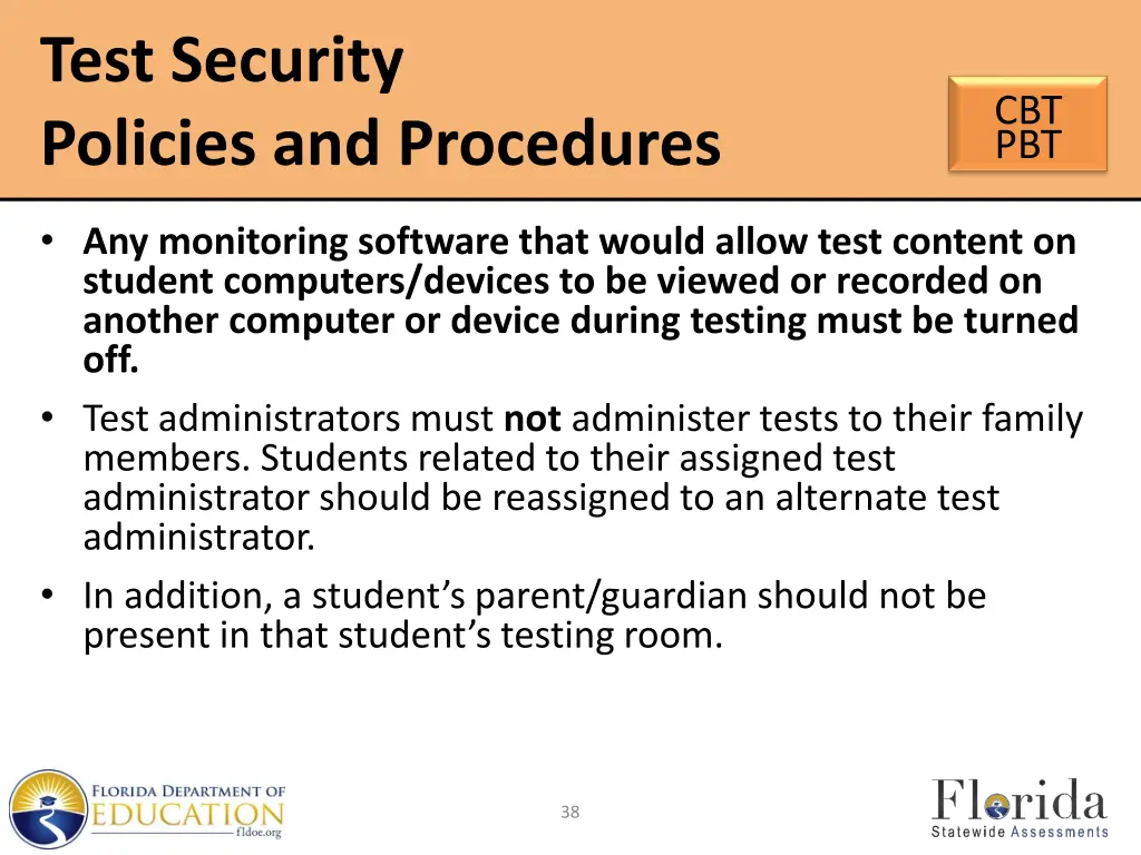 test security policies and procedures 3