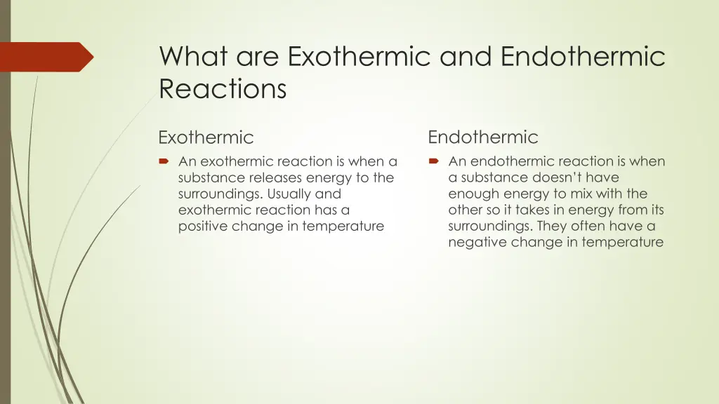 what are exothermic and endothermic reactions