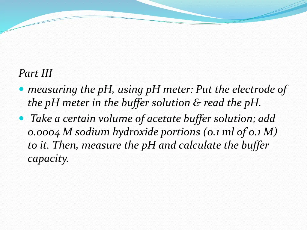 part iii measuring the ph using ph meter