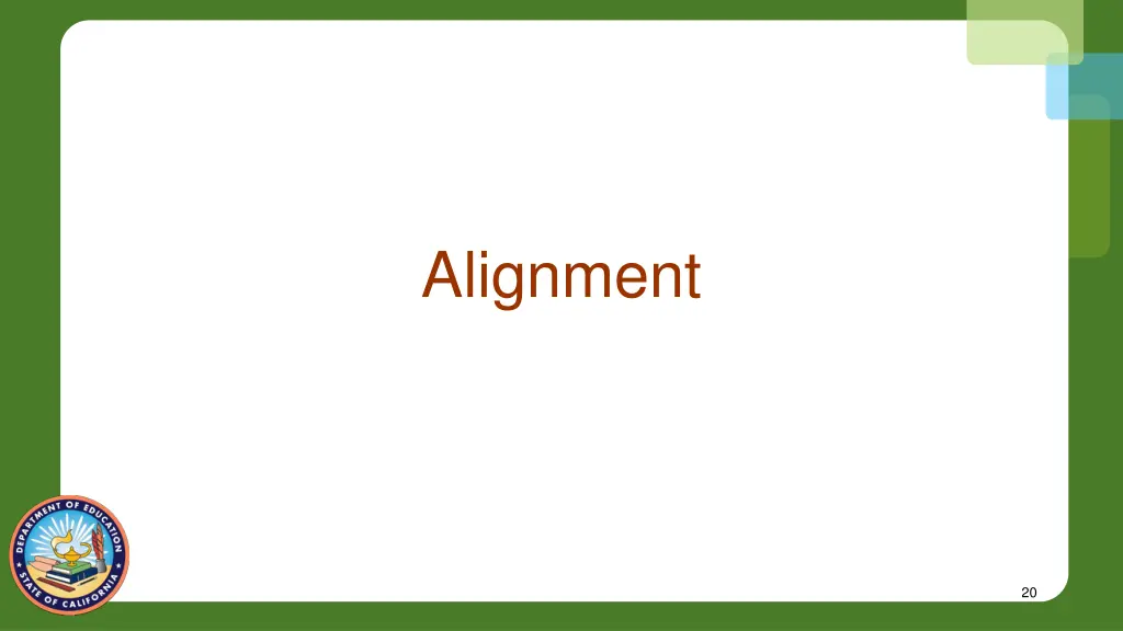 alignment