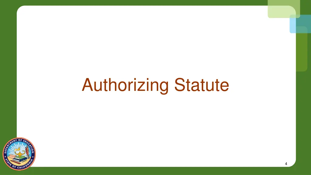 authorizing statute