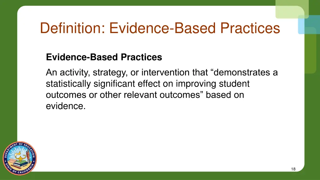 definition evidence based practices