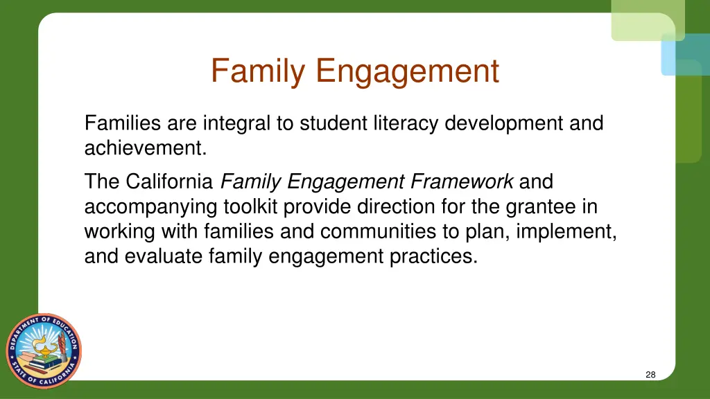 family engagement