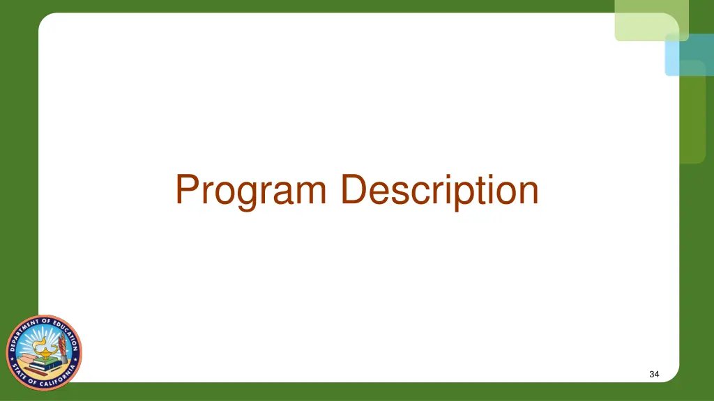 program description