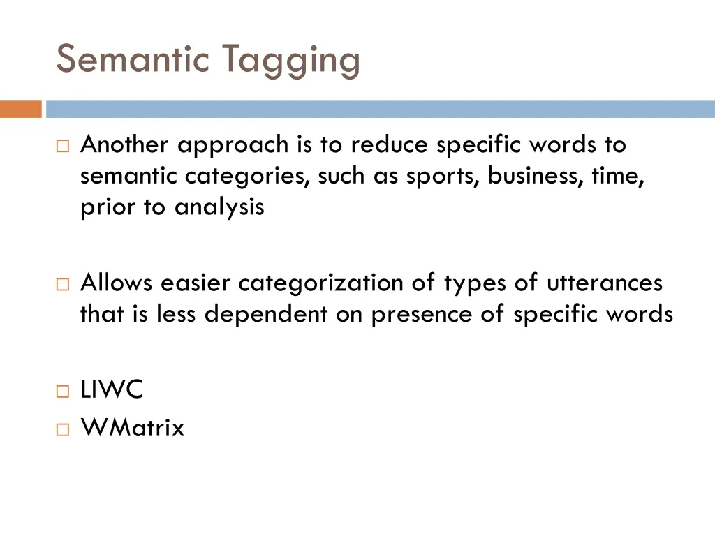 semantic tagging