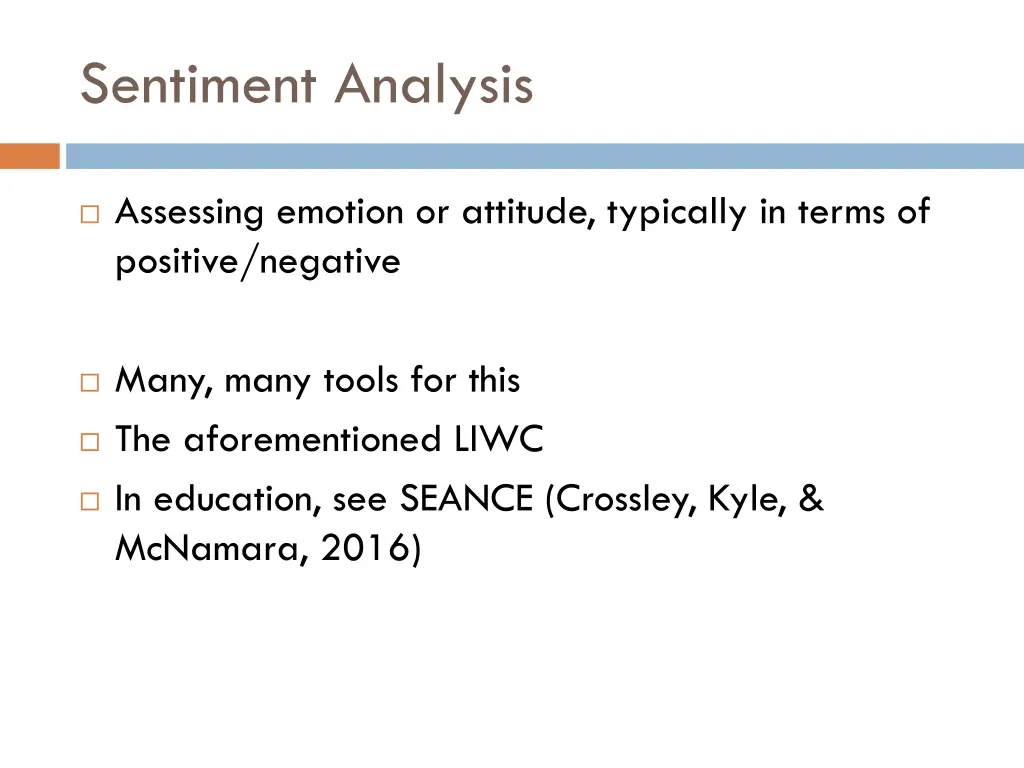 sentiment analysis