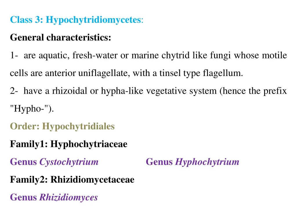 class 3 hypochytridiomycetes