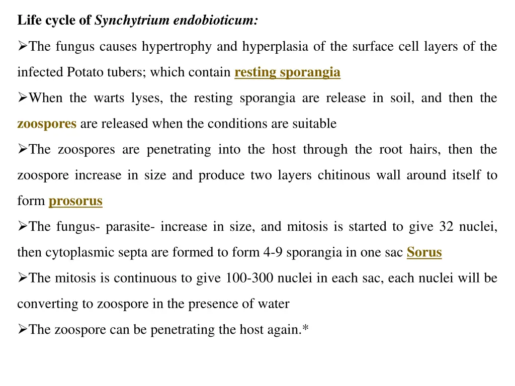 life cycle of synchytrium endobioticum