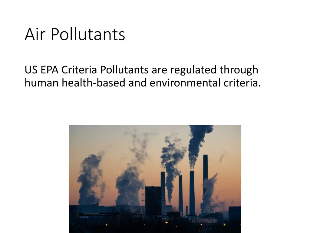 air pollutants