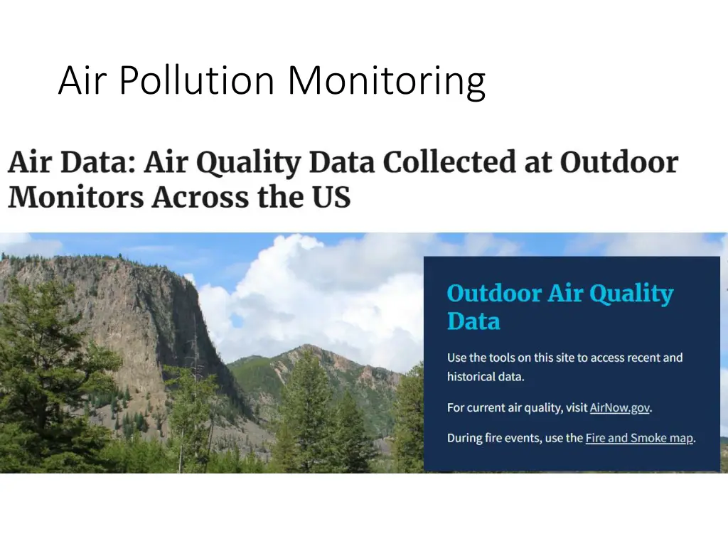 air pollution monitoring