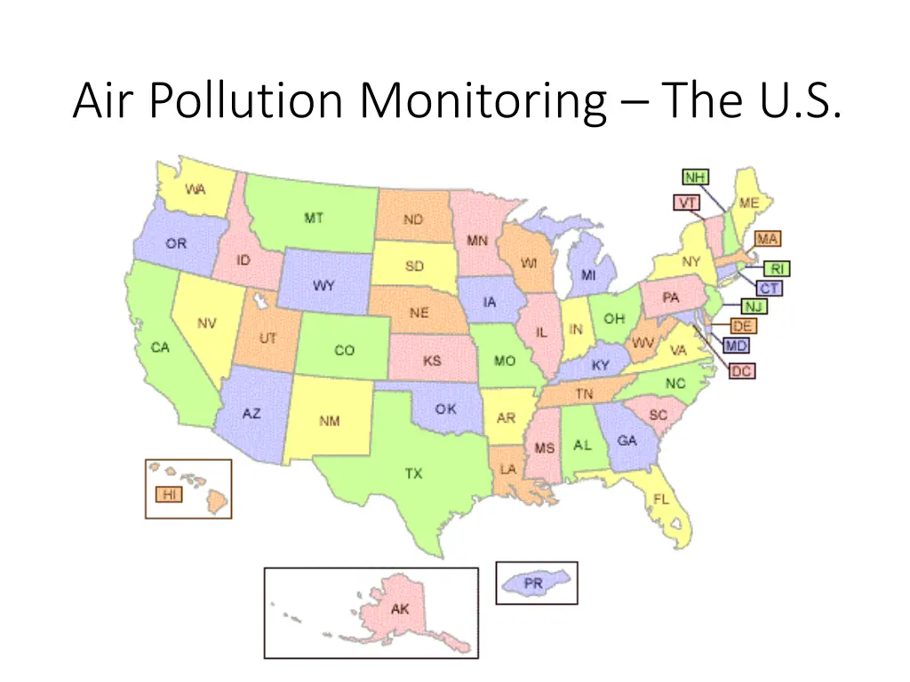 air pollution monitoring the u s