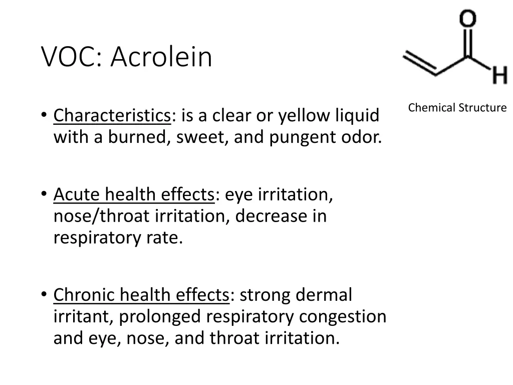 voc acrolein