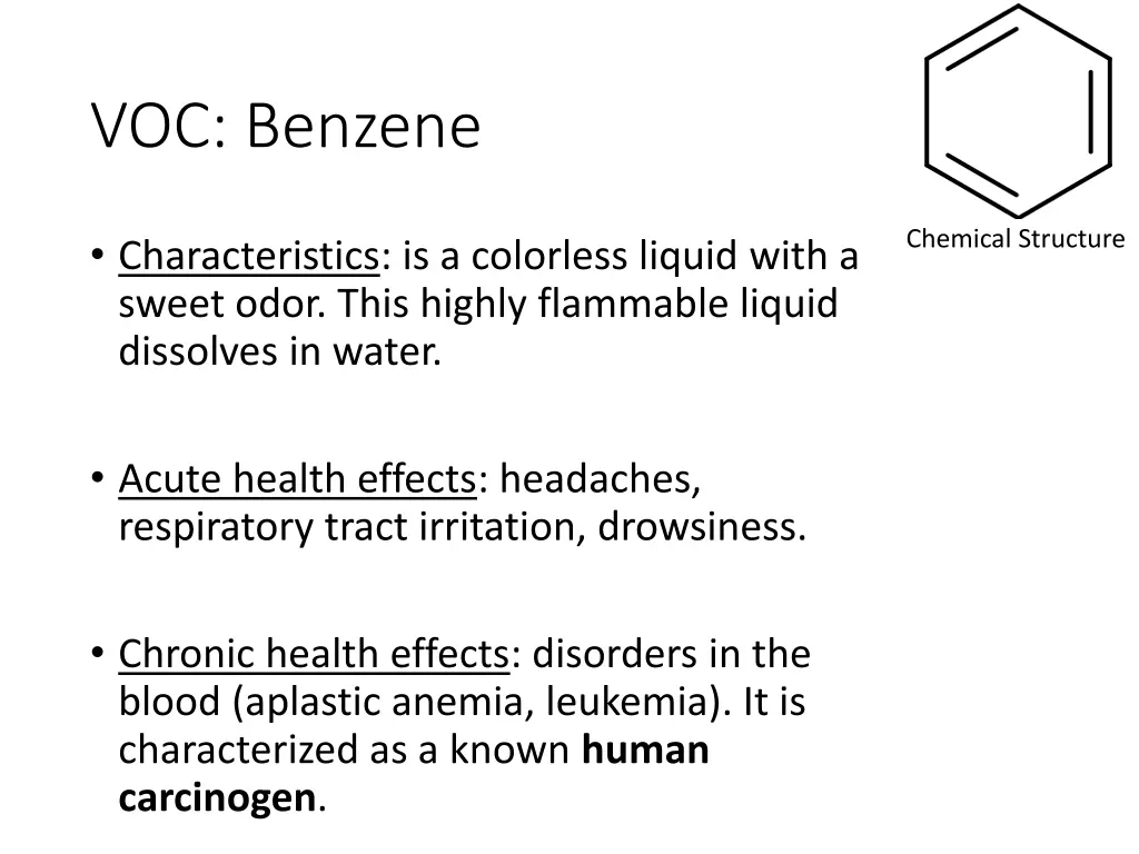 voc benzene