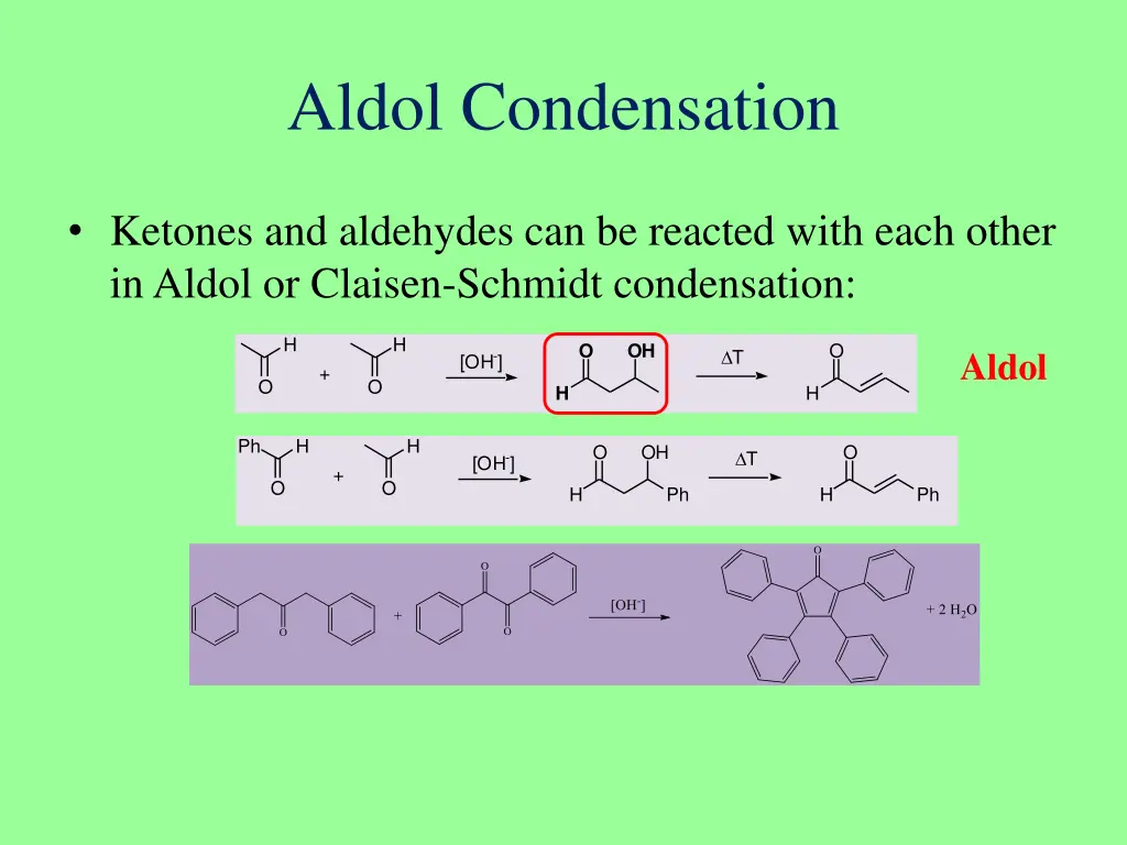 aldol condensation