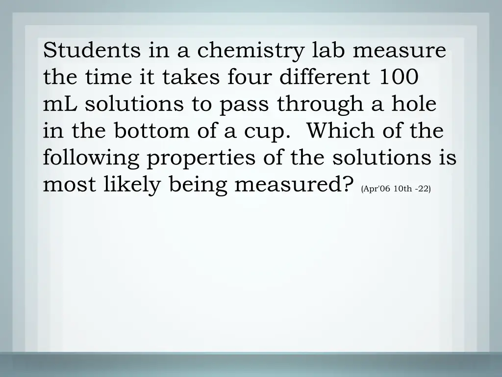 students in a chemistry lab measure the time