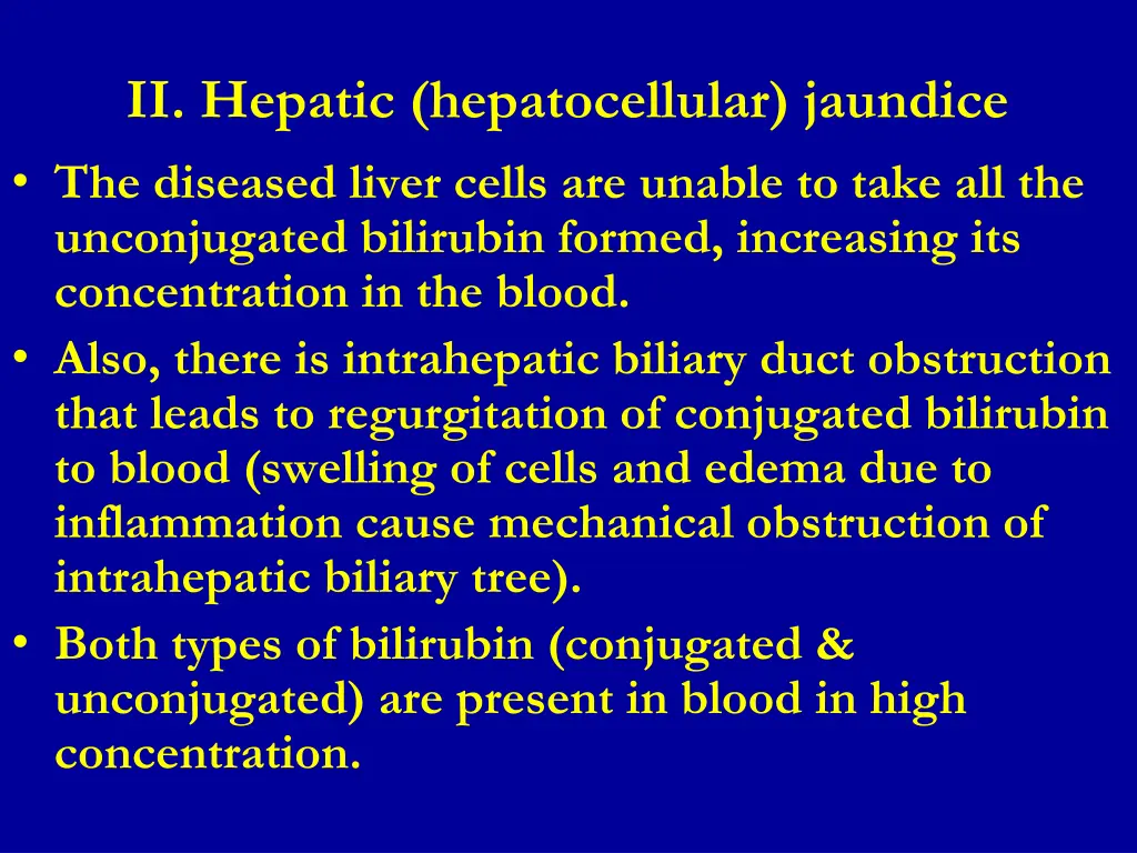 ii hepatic hepatocellular jaundice the diseased